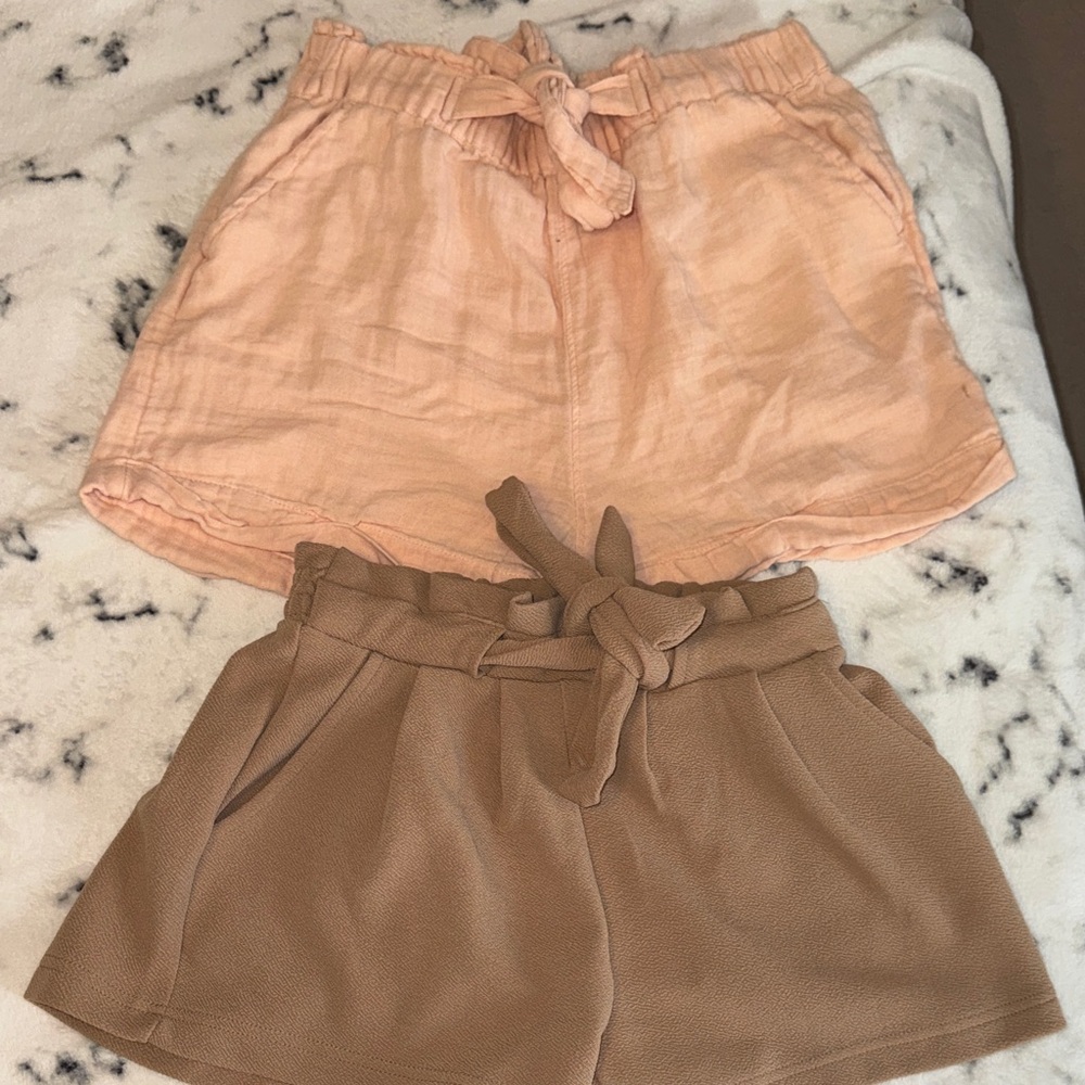 Pack of 2 High-Waist Tie Shorts ✨